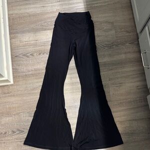 Aerie Black Super Flare Pants